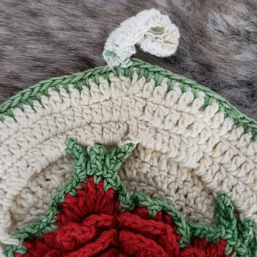 RosePot Holders, Hot Oven Pads, Hand Crochet, Kitchen Accessory, Farmhouse, Cabi